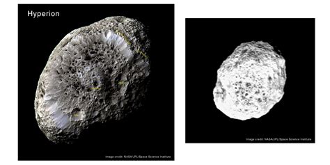 Photos of Hyperion with place names .